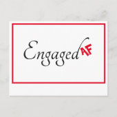 Funny Informal Verloving Aankondiging Briefkaart (Voorkant)