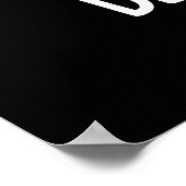 Funny Insect Bee Pun Dark BG Poster (Hoek)