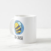 Funny Insect Bee Pun Koffiemok (Voorkant links)