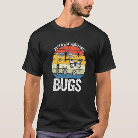 Funny Insect Bug Lover een jongen die van buik C h T-shirt (Voorkant)
