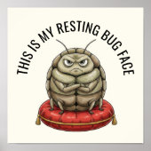 Funny Insect Bug Poster (Voorkant)