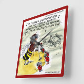 Funny Insect Nightclub Singer Wall Clock Vierkante Klok (Hoek)