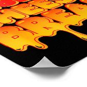 Funny Insert Cheesy Bread Meme Humor Food Lovers  Poster (Hoek)