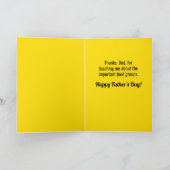 Funny Insert Steak Cake and Beer here Vaderdag Kaart (Binnen)