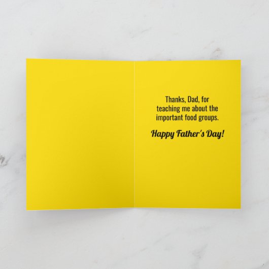 Funny Insert Steak Cake and Beer here Vaderdag Kaart (Binnen)