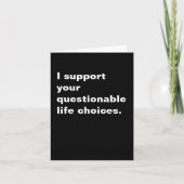 Funny Inspirational Sarcastic Hilarious Quote Kaart (Voorkant)