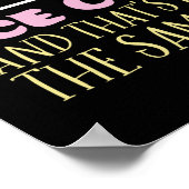 Funny Inspirerend Ice Cream Life Quote Summer Poster (Hoek)