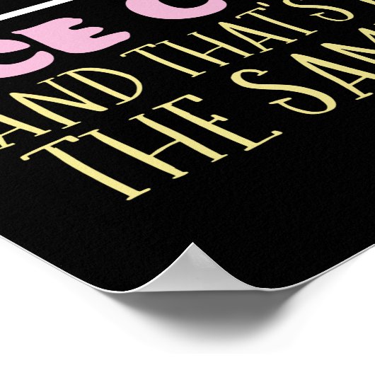 Funny Inspirerend Ice Cream Life Quote Summer Poster (Hoek)