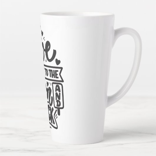 Funny Inspirerend Latte Mok (Rechts)