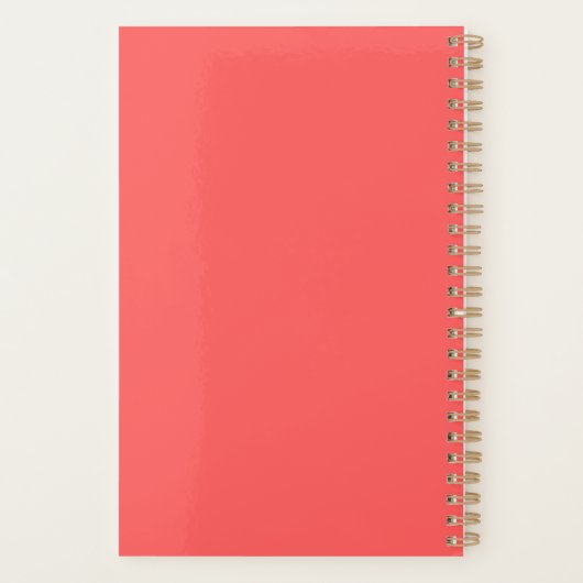Funny Inspirerend Mermaid Flamingo Mermingo Planner (Achterkant)