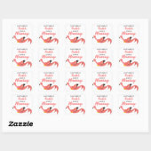 Funny Inspirerend Mermaid Flamingo Mermingo Vierkante Sticker (Vel)