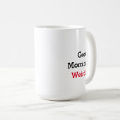 Funny Inspirerend Weirdo Coffee Mok (Voorkant rechts)