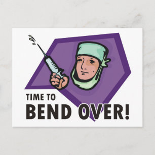 Funny inspuiting dokter / verpleegkundige - spuits briefkaart