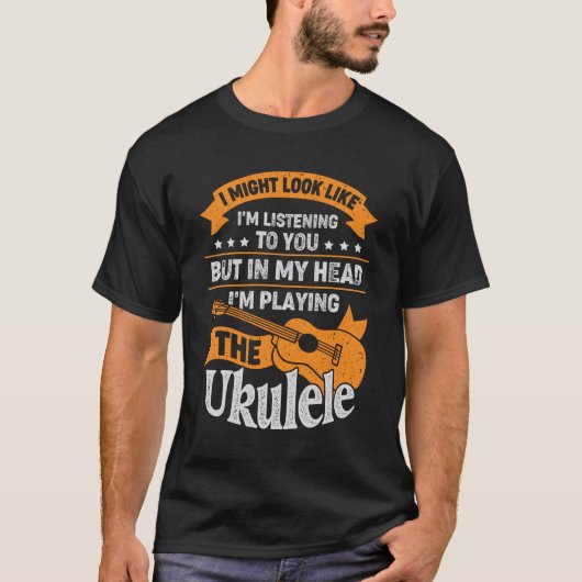 Funny Instrument Ukulele Player Gift T-shirt (Voorkant)