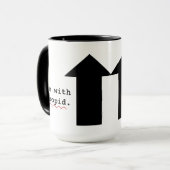 Funny Insult Im met Stomme Spell Check Mok (Voorkant links)