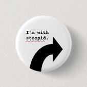 Funny Insult Im met Stomme Spell Check Ronde Button 3,2 Cm (Voorkant)
