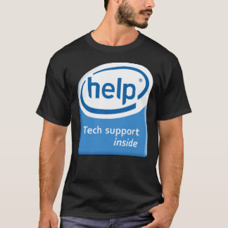 Funny Intel Parody Logo Computer Tech Support Esse T-shirt