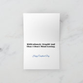 Funny Intelligent Compliment Wenskaart Kaart (Binnen)