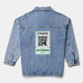 Funny International Certificate Disease Awareness Denim Jacket (Achterkant)
