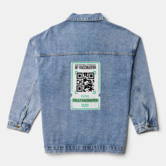 Funny International Certificate Disease Awareness Denim Jacket