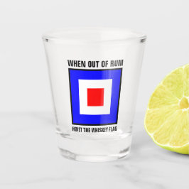 Funny International Maritime Whiskey Signal Flag Shot Glas