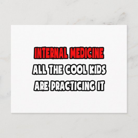 Funny Internist Shirten en geschenken Briefkaart (Voorkant)