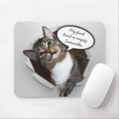Funny Interruption Cat Personalized Muismat (Met muis)