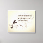 Funny "Interview" — Verrekte Canvas afdrukken (Voorkant)