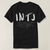 Funny INTJ Personality Test Introverte Introvert T-shirt (Design voorkant)