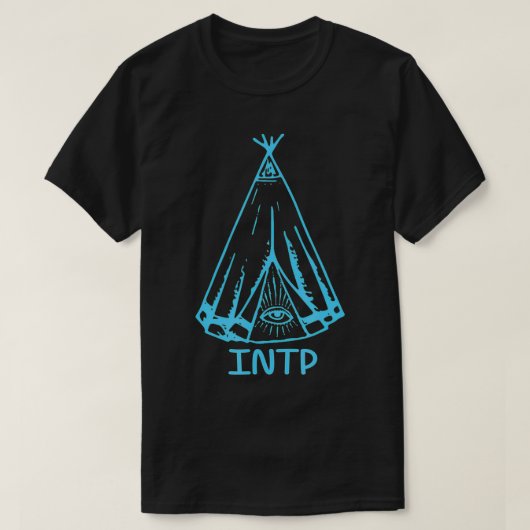 Funny INTP Oog in TeePee T-shirt (Design voorkant)