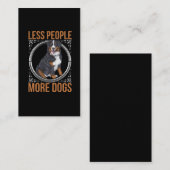 Funny Introvert Bernese Mountain Dog Dierenvriend Visitekaartje (Voorkant / Achterkant)