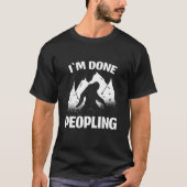 Funny Introvert Bigfoot Office Humor Im Gedaan met T-shirt (Voorkant)