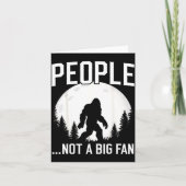 Funny Introvert Bigfoot People Not A Big Fan Dad J Kaart (Voorkant)