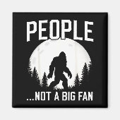 Funny Introvert Bigfoot People Not A Big Fan Dad J Magneet (Voorkant)