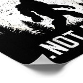 Funny Introvert Bigfoot People Not A Big Fan Dad J Poster (Hoek)