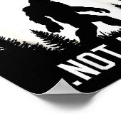 Funny Introvert Bigfoot People Not A Big Fan Dad J Poster (Hoek)