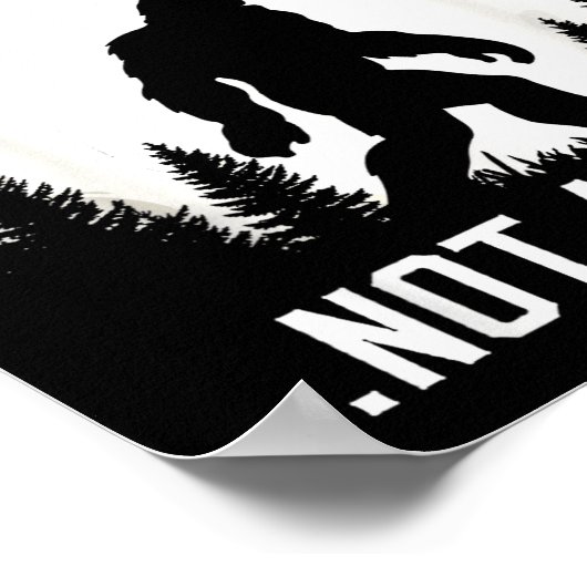 Funny Introvert Bigfoot People Not A Big Fan Dad J Poster (Hoek)