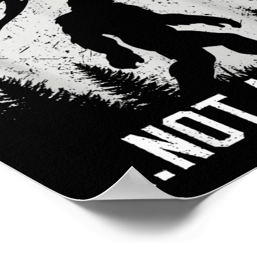 Funny Introvert Bigfoot People Not A Big Fan Dad J Poster (Hoek)