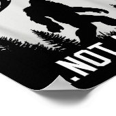 Funny Introvert Bigfoot People Not A Big Fan Dad J Poster (Hoek)