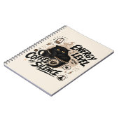Funny Introvert Black Cat Notebook Notitieboek (Linkerzijde)