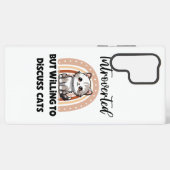 Funny Introvert Cat Lover Quote Samsung Galaxy Hoesje (Achterkant horizontaal)