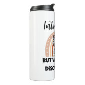 Funny Introvert Cat Lover Quote Thermosbeker (Gedraaid links)