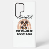 Funny Introvert Dog Lover Quote Samsung Galaxy Hoesje (Achterkant)
