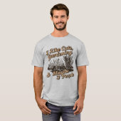 Funny Introvert Gardening And Cats Lover Quote T-shirt (Voorkant volledig)