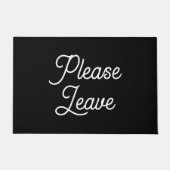 Funny Introvert "Gelieve te verlaten" Citaat Eenvo Deurmat (Voorkant)