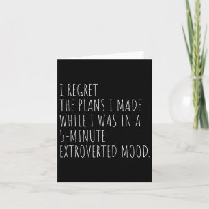 Funny Introvert Plans Citaat Introvert Grafisch Sa Kaart