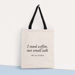 Funny Introvert Quote Typography Minimalist Modern Tote Bag<br><div class="desc">#Introvertal. Deze canvas tas is een stijlvol en functioneel accessoire dat het beste van beide werelden combineert: leuke en speelse typografie met een minimalistisch design dat het veelzijdig en eenvoudig te draag met elke outfit en een handvol design van verfijning en elegantie aan de algehele look toevoegt. Het typografische ontwerp...</div>
