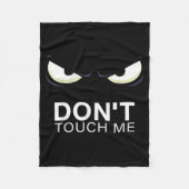Funny Introvert Saying Evil Eye - Don't Touch Me B Fleece Deken (Voorkant)