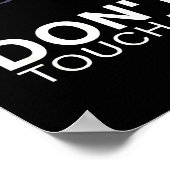 Funny Introvert Saying Evil Eye - Don't Touch Me B Poster (Hoek)