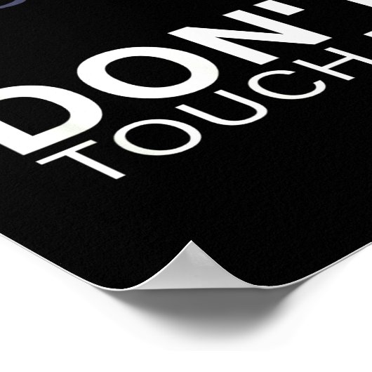 Funny Introvert Saying Evil Eye - Don't Touch Me B Poster (Hoek)